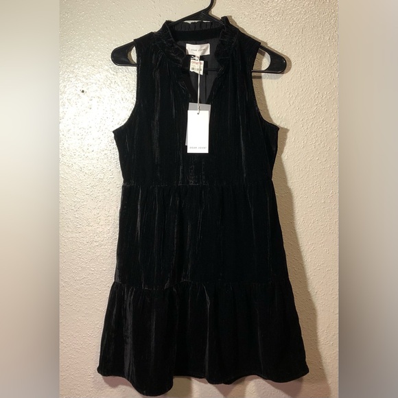 CAVENDER’S /DEAR JOHN  X.S. BLACK VELVET DRESS - Picture 1 of 8